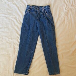 High-Waisted Rocky Mountain Blue Jeans